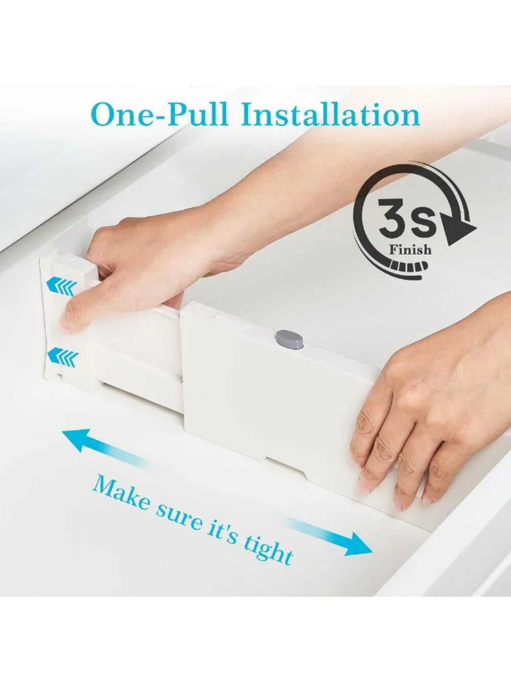Adjustable Drawer Dividers 8-Pack - Expandable Organizers for Clothes & Storage